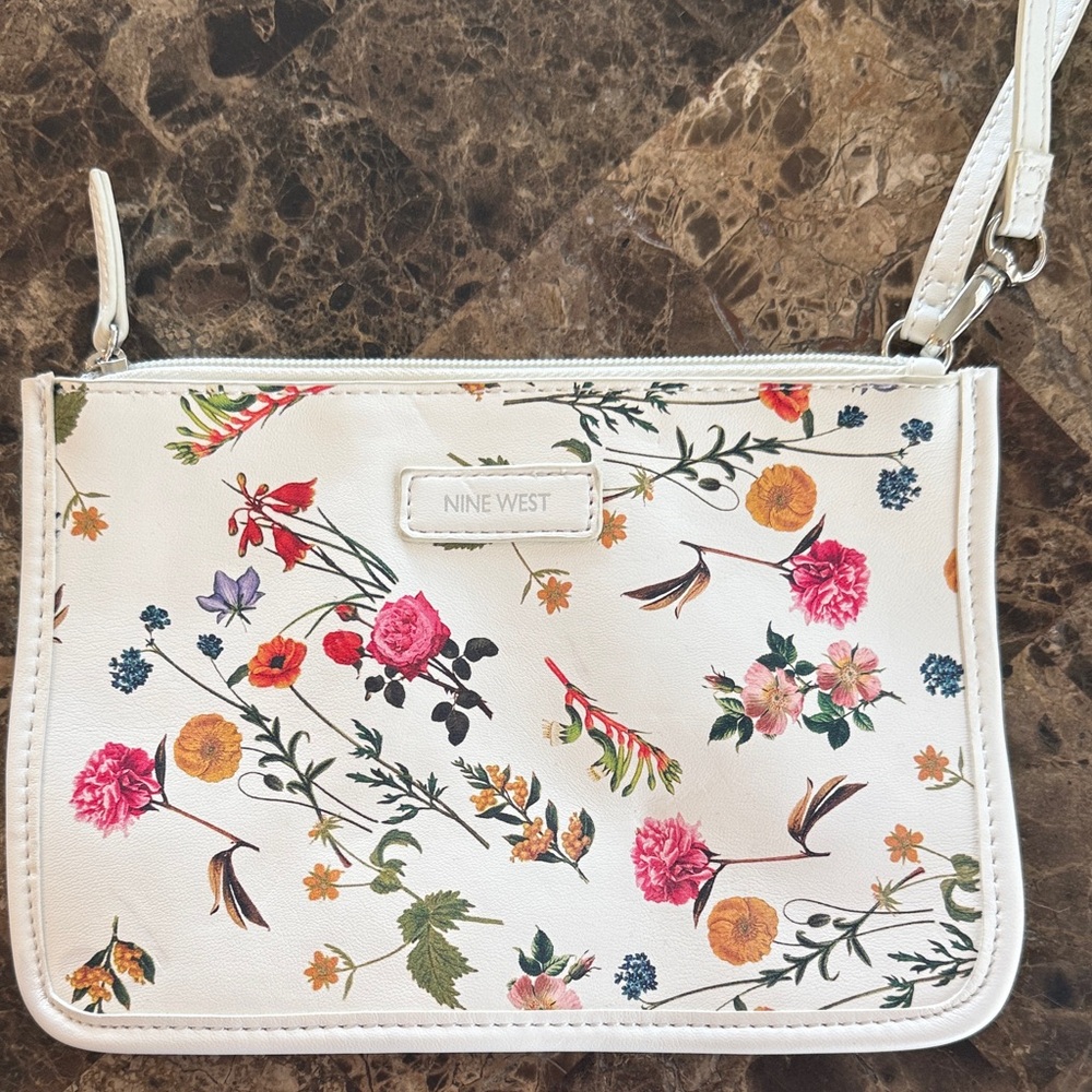 Nine West Floral Print Crossbody Bag